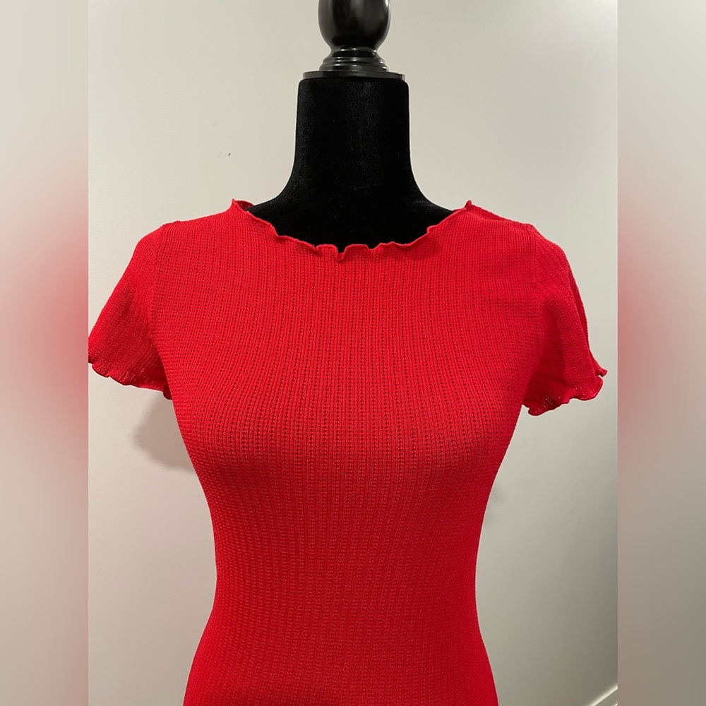 Simple red dress